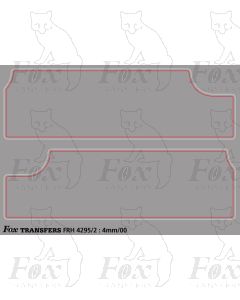 Stanier Jubilee Class 5MT Fowler Tender Lining