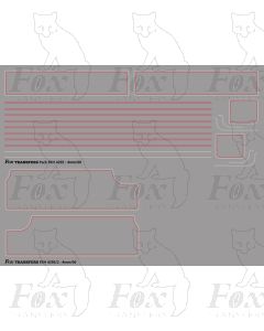 Stanier Jubilee Class 5MT Tender Engine Lining Set