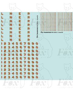 LNER Later Lettering/Numbering for black Locos