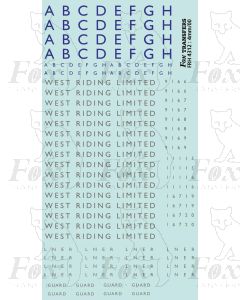 LNER West Riding Limited Coaching Stock Livery 