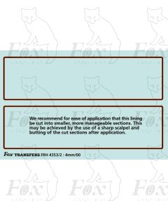 A1 & A2 Classes Tender Lining