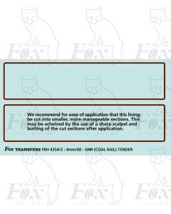 A3 Class Coal Rail type Tender Lining Set