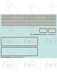 B2 Locomotive/P1 tender Lining Set