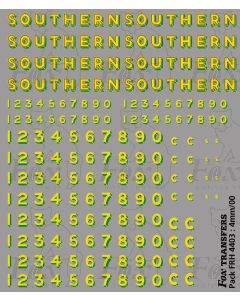 SR Bulleid Sunshine Lettering/Numbering 1941-1948