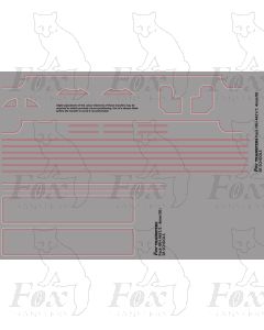 Schools Class Tender Loco Lining Set