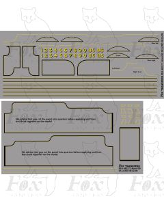 Lord Nelson Class Tender Locomotive Lining Set