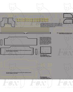 King Arthur Class Tender Loco Lining Set