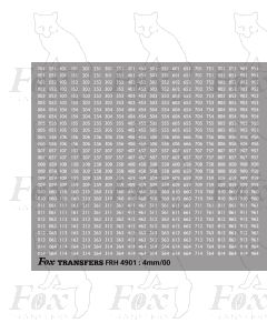 Freight Vehicle Running Numbersets white