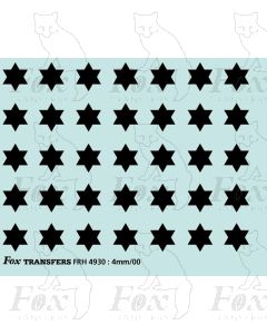 Fast Traffic Stars for freight vehicles, black