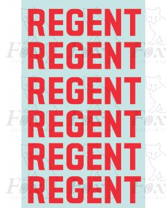 Regent Logos for Class A Tanks