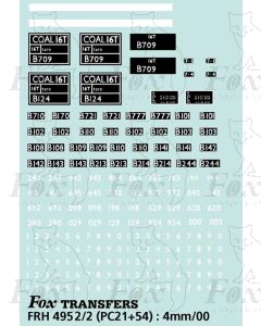 16 ton Mineral/Rivetted Body Wagon Markings - 1 vehicle