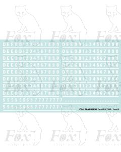 Early Diesel & Electric Livery D/E-Numbering