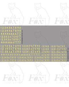 Steam Cabside Numbering with Power Classifications