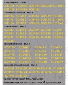 Coach Numbersets yellow