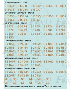 Coach Numbersets old gold