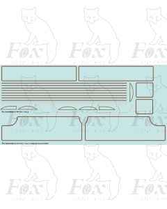 Stanier Jubilee Class 6P5F/7P 4-6-0 Tender Engine Lining Set