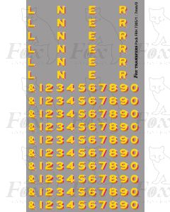 LNER Earlier Lettering/Numbering for black Locos