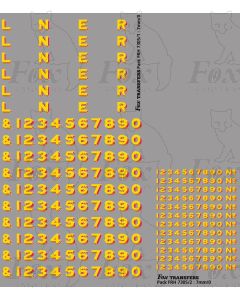 LNER Earlier Lettering/Numbering for black Locos