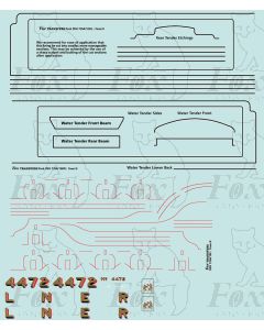 A3 Class 4472 FLYING SCOTSMAN Water Tender Livery Pack
