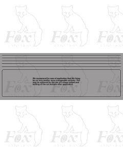 A3 Tender lining for LNER-liveried locos (simple formats used for especially 'FLYING SCOTSMAN' in preservation days)