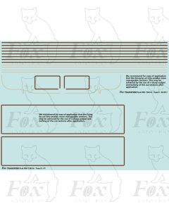 B2 Locomotive/P1 tender Lining Set