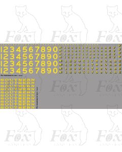 SR Maunsell Loco Lettering/Numbering 1920s/30s