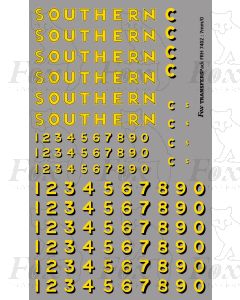 SR Bulleid Lettering & Numbering 1936-1941