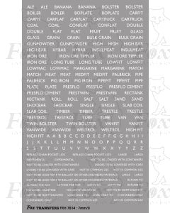 Freight Vehicle Names and Instruction Composite