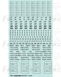 Freight Vehicle XP, Wheelbase and Name Graphics