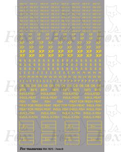 Freight Vehicle XP, Wheelbase and Name Graphics