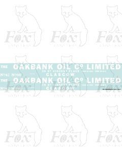 Oakbank Oil Co bogie tanker graphics