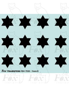 Fast Traffic Stars for freight vehicles, black