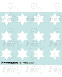 Fast Traffic Stars for freight vehicles, white 