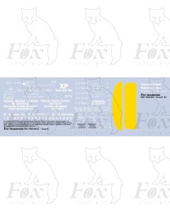 Diesel Auxiliary Brake Tender Markings - revised (2 SHEETS SUPPLIED)