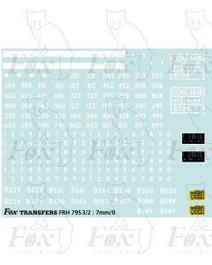 16 ton Vacuum-Fitted Mineral Wagon Markings - 1 vehicle