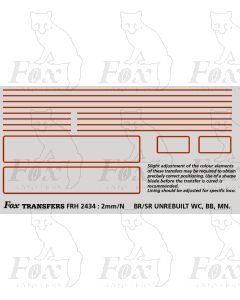 Un-rebuilt WC/BB/MN Lining Pack