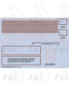 A3 Class Loco Lining Set