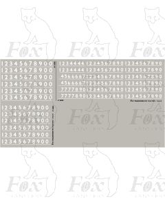 Steam Cabside Numbering - 3 sizes