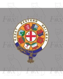 GER GREAT EASTERN RAILWAY CRESTS - 2 pairs 10.5 inch