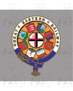 GER GREAT EASTERN RAILWAY CRESTS - 1 pair 10.5 inch