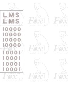 Lettering and numbering set LMS 10000 / 10001