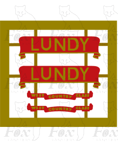 34029RB  LUNDY (includes backing plates)