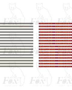 SHEFFIELD/MARYLEBONE MARYLEBONE/SHEFFIELD - Steel Coachboards