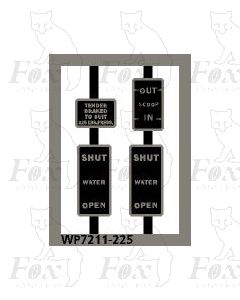 LMS Loco Tender Front Plates - 225lbs