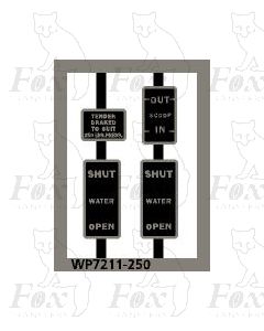 LMS Loco Tender Front Plates - 250lbs