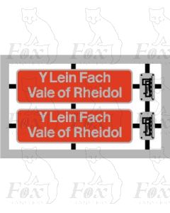 37426 Y Lein Fach	Vale of Rheidol plaque