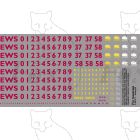 EWS Late TOPS Numbering Class 08/37/58/92 Locos