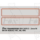 Rebuilt WC/BB/MN Tender Lining