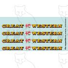 1927-1934 : GREAT (twin shield crest) WESTERN Loco Lettering yellow/red