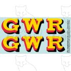 GWR Locomotive Initials yellow/red/black